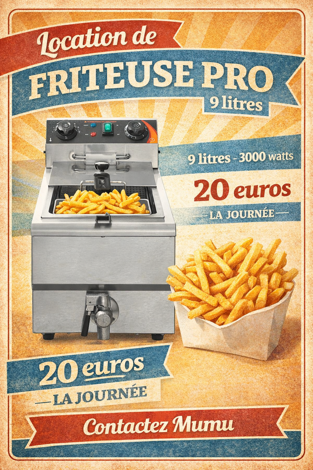 Friteuse professionnelle
